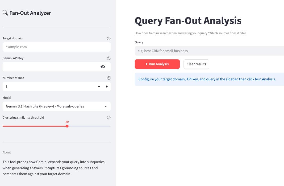LLM Visibility Analyzer for AI Search With Query Fanouts preview